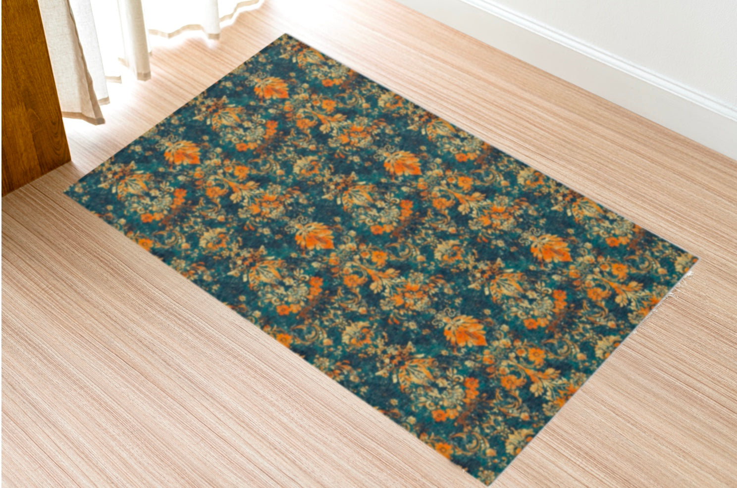 Vintage Floral Area Rug for Cozy Home Decor, Living Room, Bedroom, Boho, Gift for Housewarming, Fall Decor, Vintage Style Rug