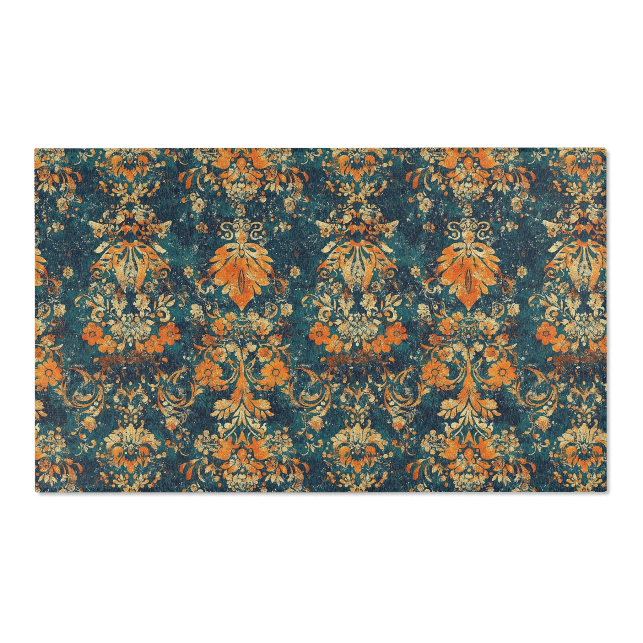 Vintage Floral Area Rug for Cozy Home Decor, Living Room, Bedroom, Boho, Gift for Housewarming, Fall Decor, Vintage Style Rug