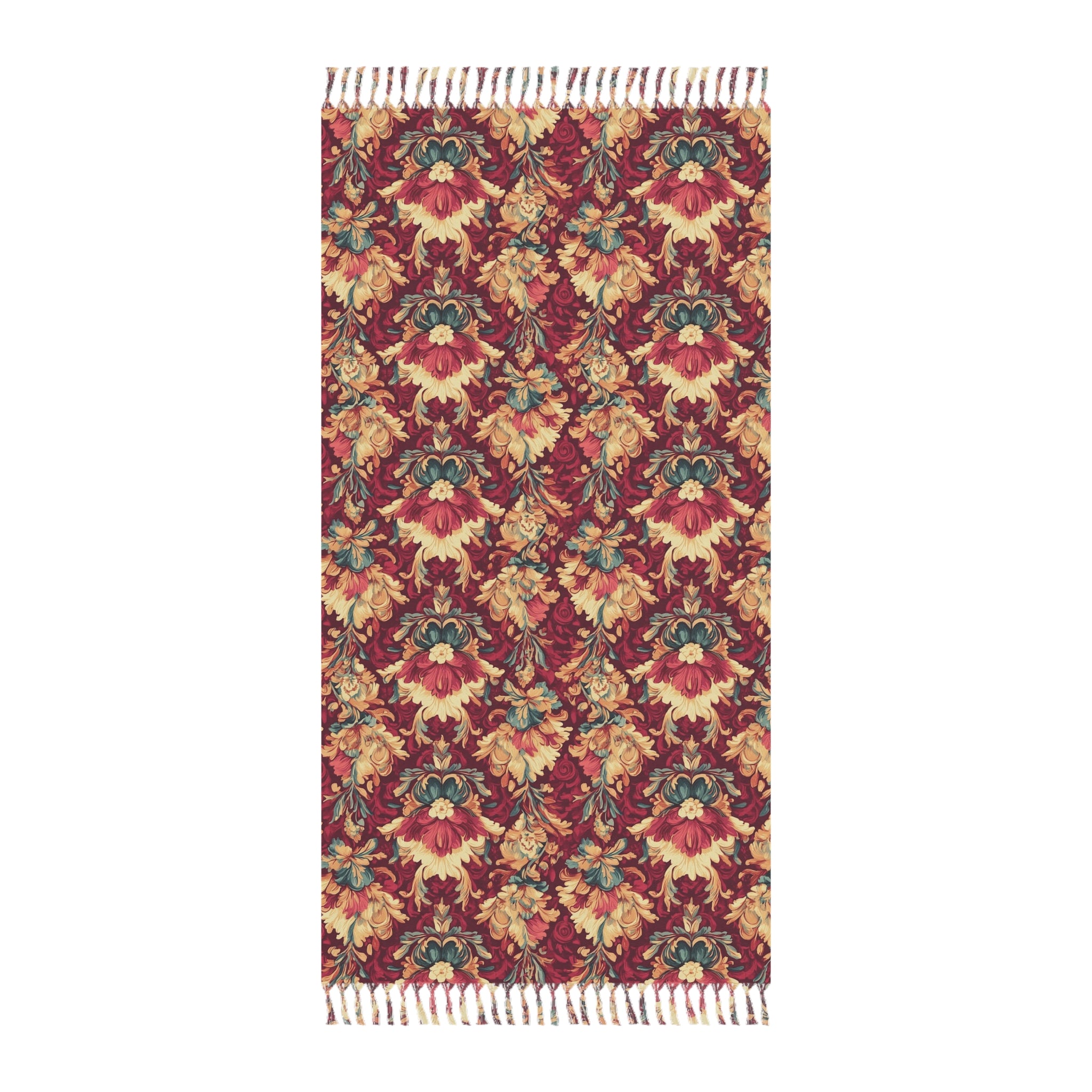 Boho Beach Towel - Vintage Floral Design, Perfect for Pool Days, Outdoor Picnics, Bohemian Decor, Gifts for Beach Lovers