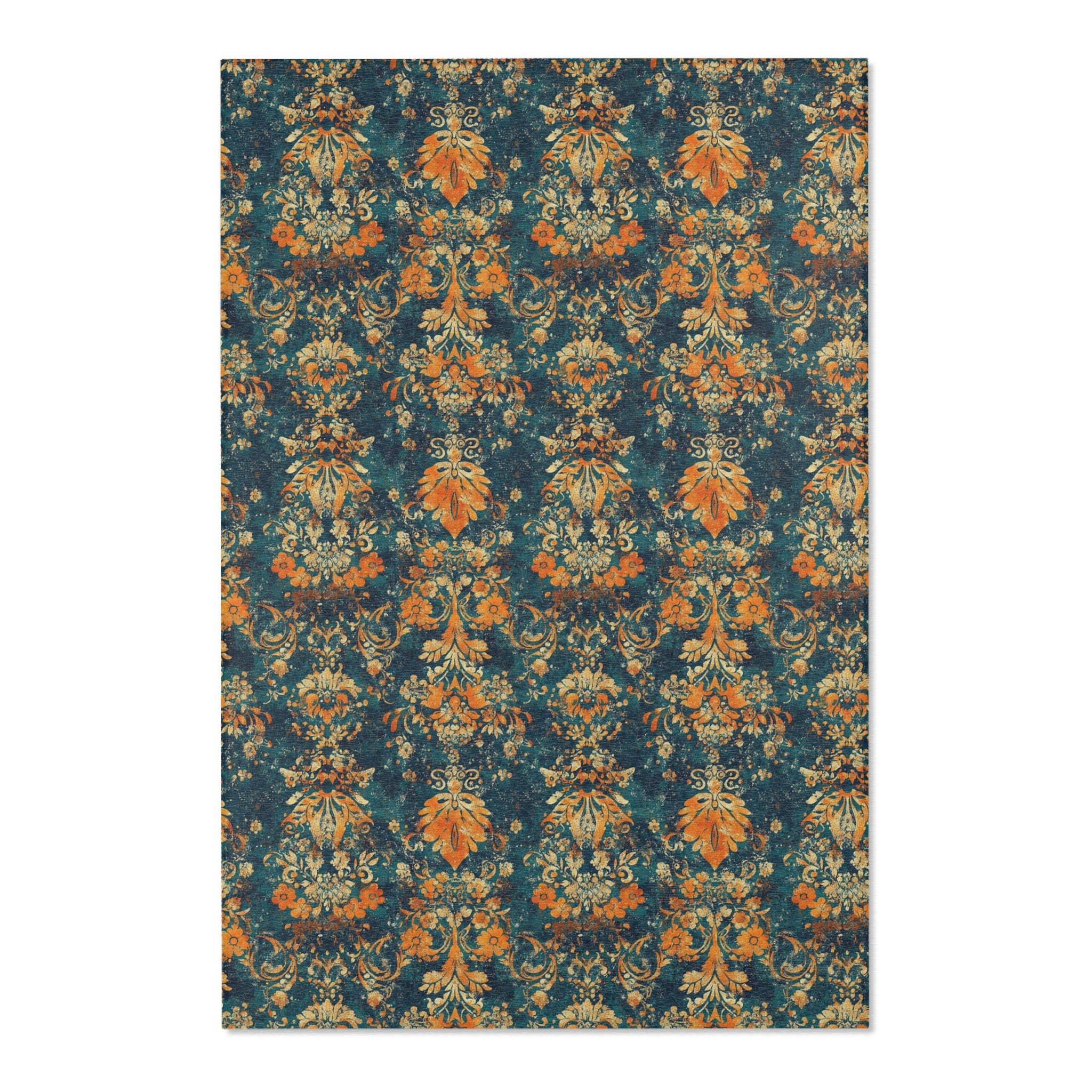 Vintage Floral Area Rug for Cozy Home Decor, Living Room, Bedroom, Boho, Gift for Housewarming, Fall Decor, Vintage Style Rug