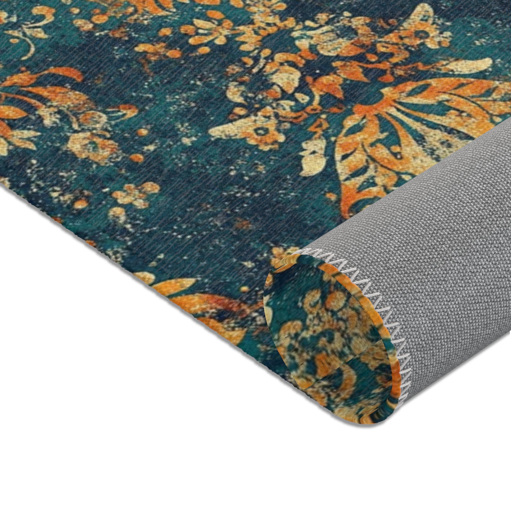 Vintage Floral Area Rug for Cozy Home Decor, Living Room, Bedroom, Boho, Gift for Housewarming, Fall Decor, Vintage Style Rug