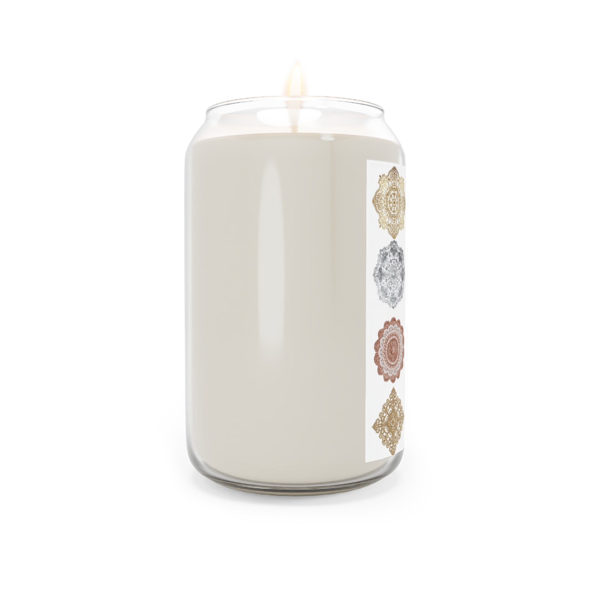 Soy Candle, Lace Doily Design, 13.75oz